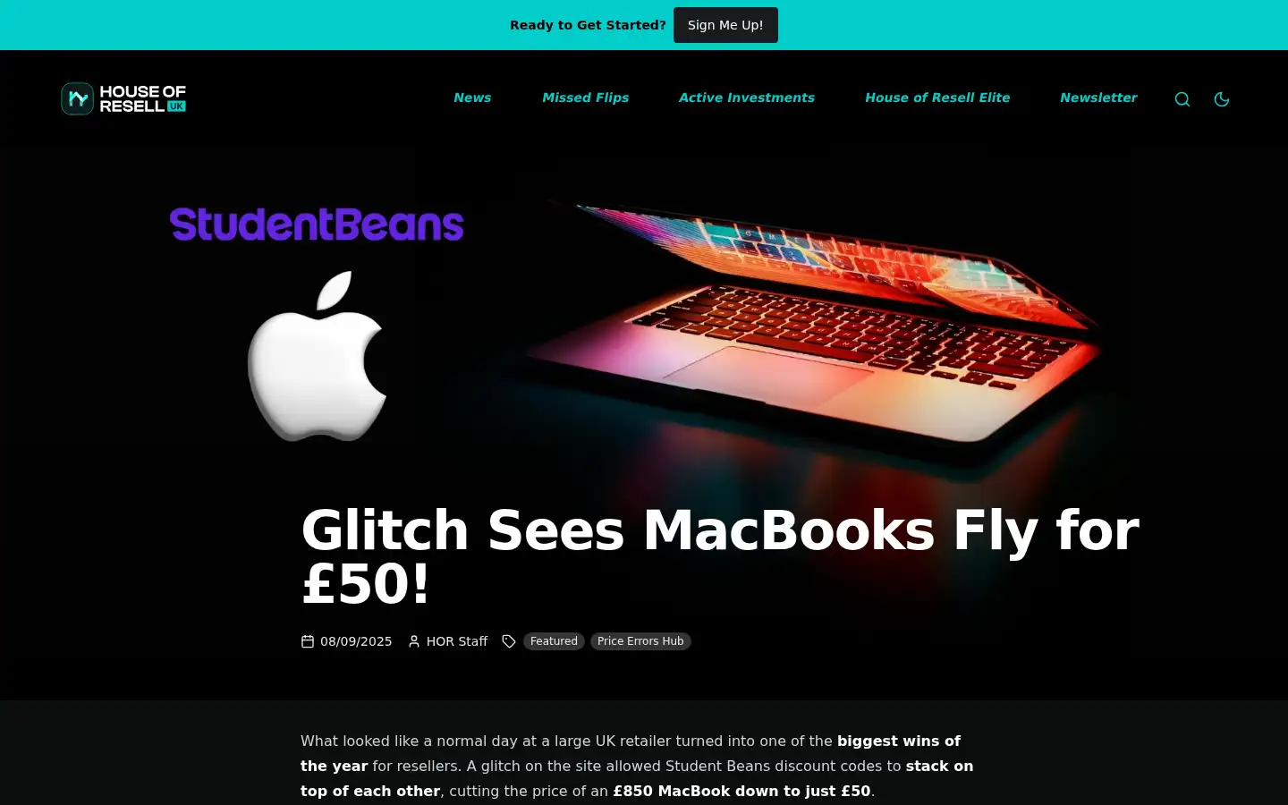 Screenshot of houseofresell.com