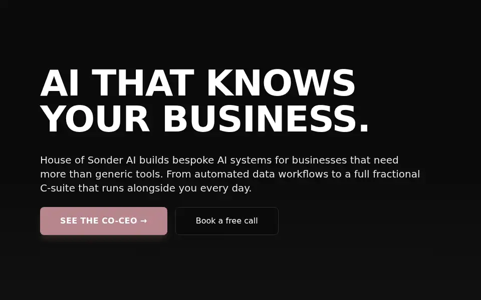 Screenshot of houseofsonderai.com