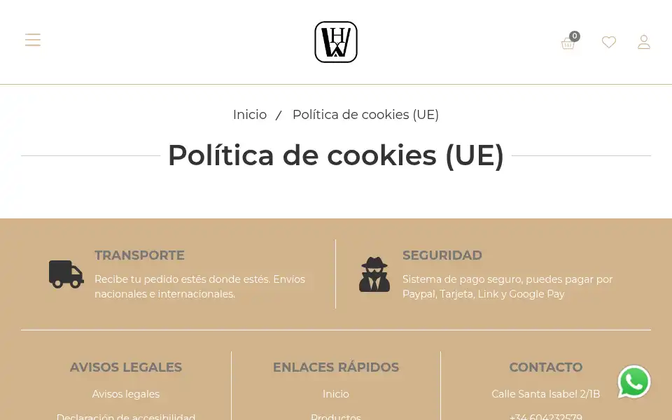 Screenshot of houseofwonder.es