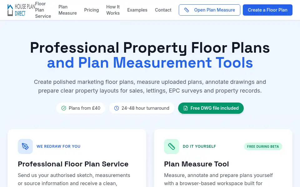 Screenshot of houseplandirect.com