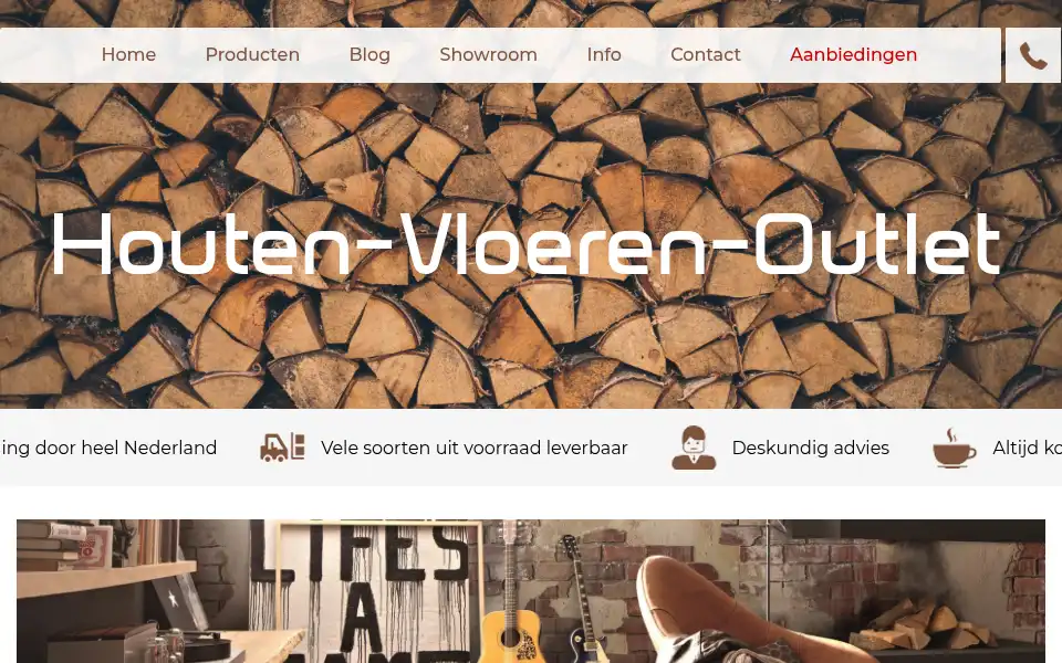 Screenshot of houten-vloeren-outlet.nl