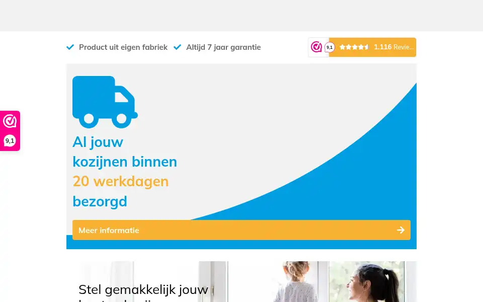 Screenshot of houtenkozijnonline.nl