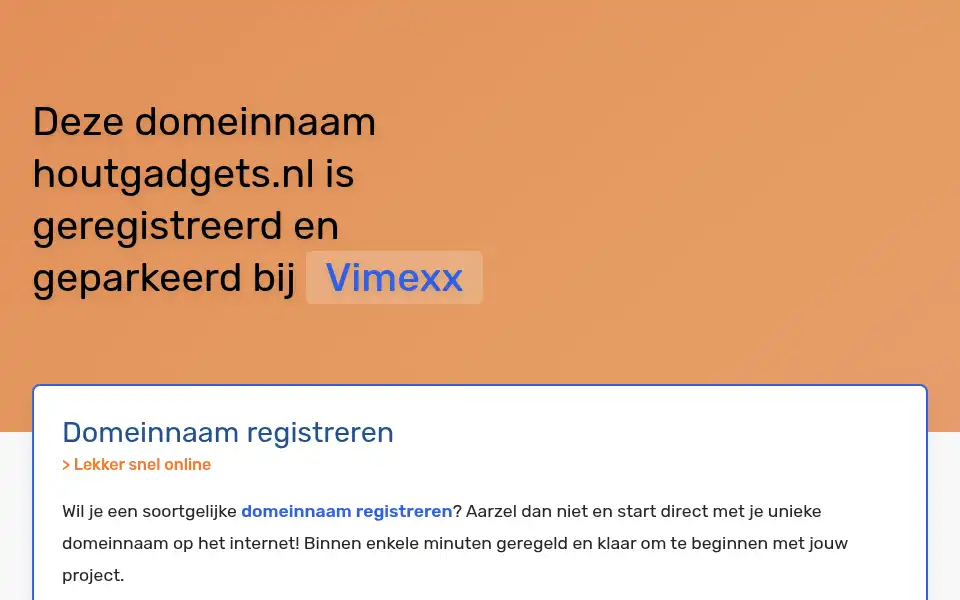 Screenshot of houtgadgets.nl