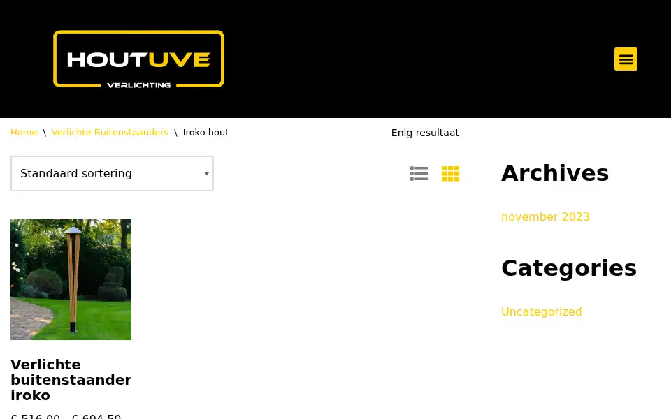 Screenshot of houtuve.nl