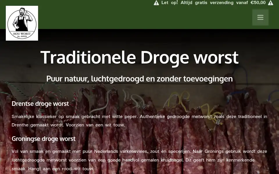 Screenshot of houworst.nl