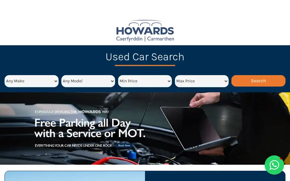 Screenshot of howards.wales