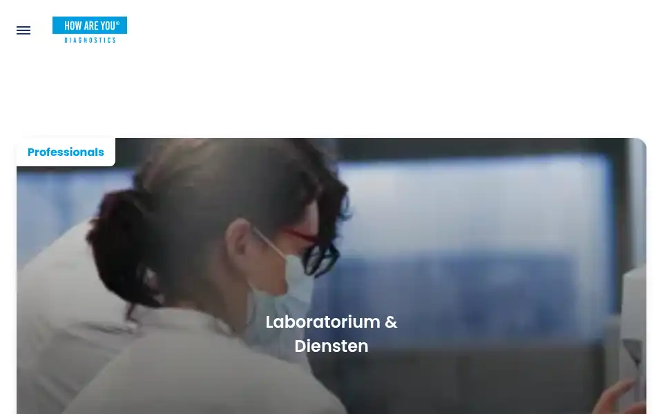 Screenshot of howareyoudiagnostics.com