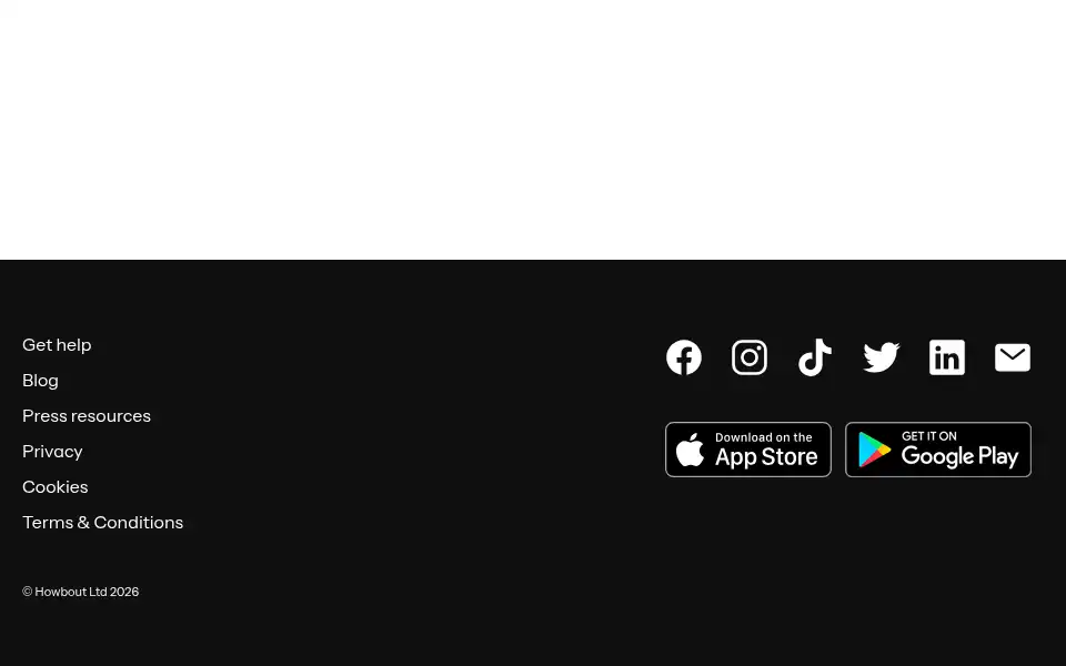 Screenshot of howbout.app