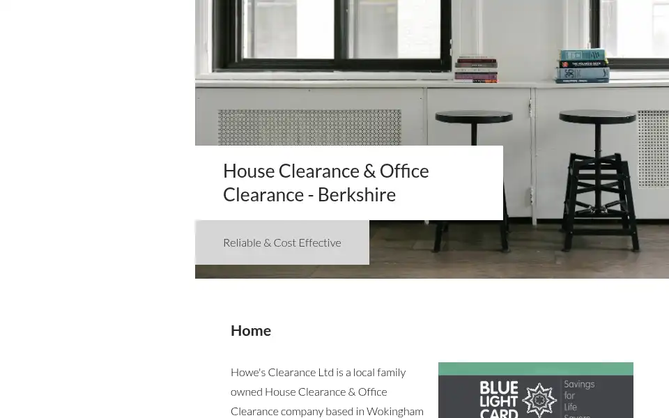 Screenshot of howesclearance.co.uk