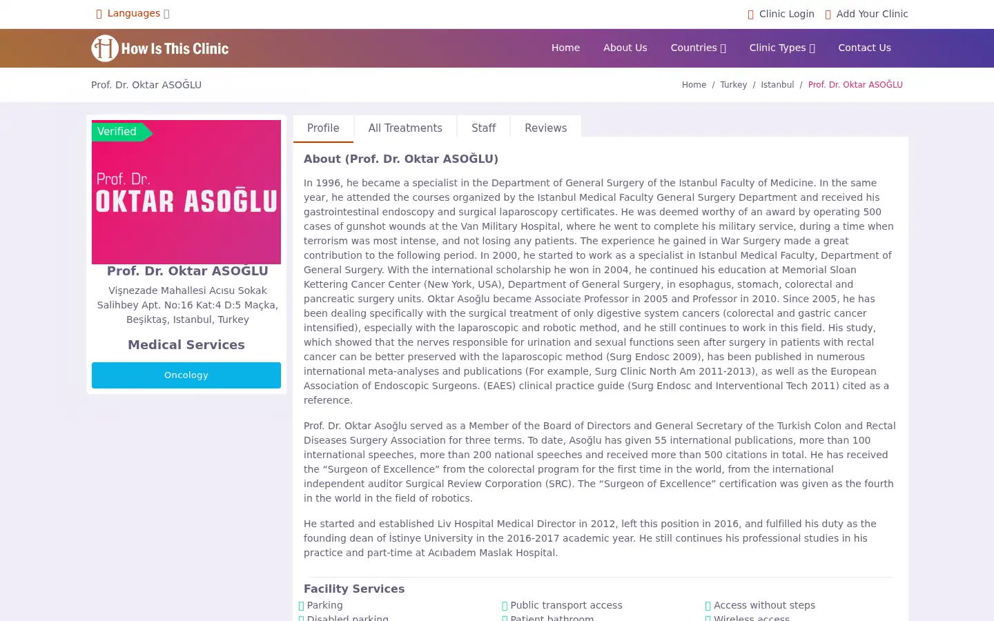 Screenshot of howisthisclinic.com