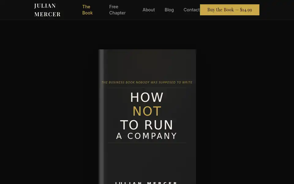 Screenshot of hownottorunacompany.com