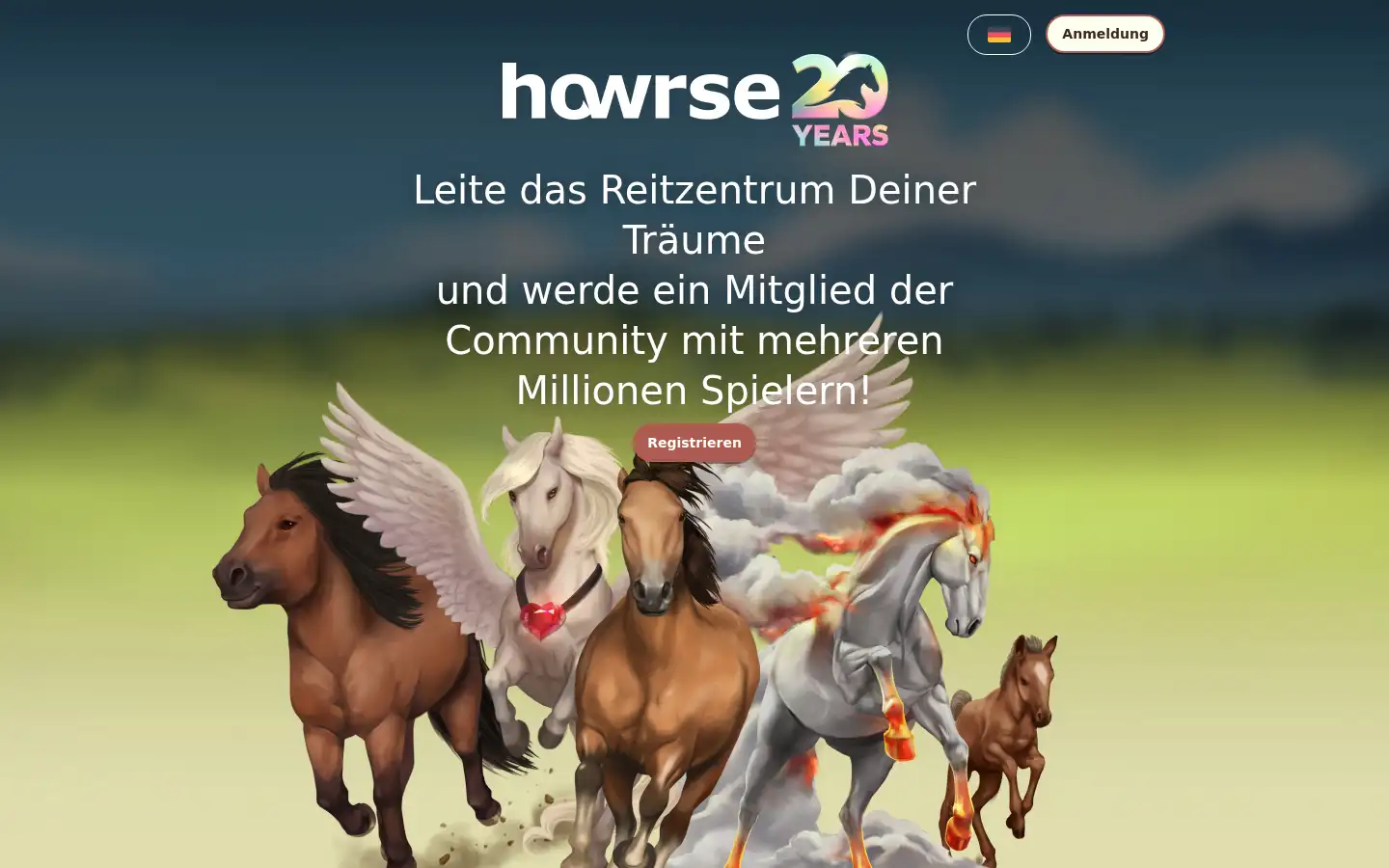 Screenshot of howrse.de