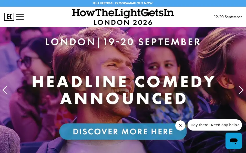 Screenshot of howthelightgetsin.org