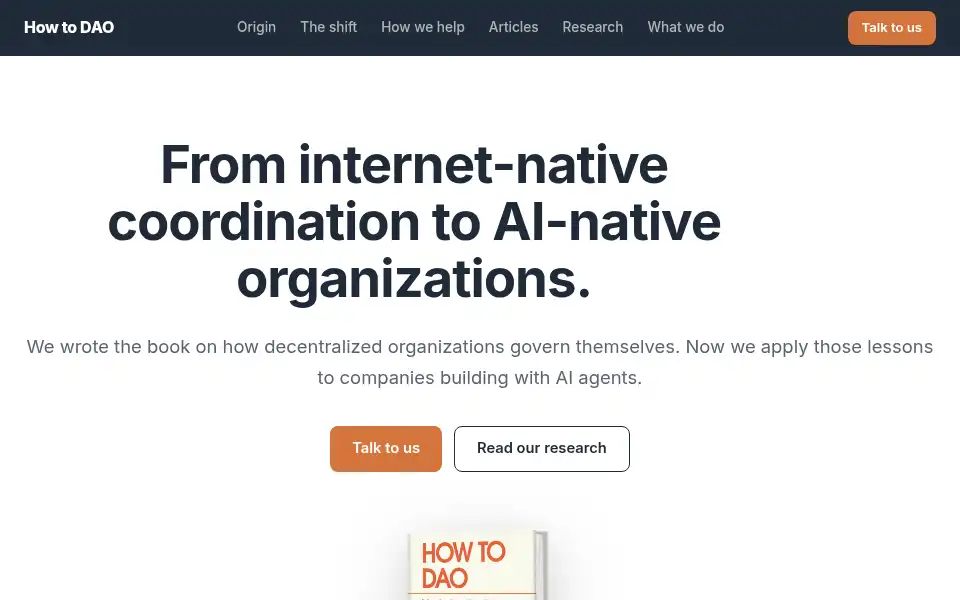 Screenshot of howtodao.xyz