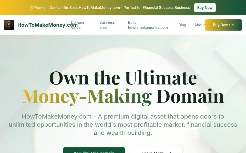 Screenshot of howtomakemoney.com