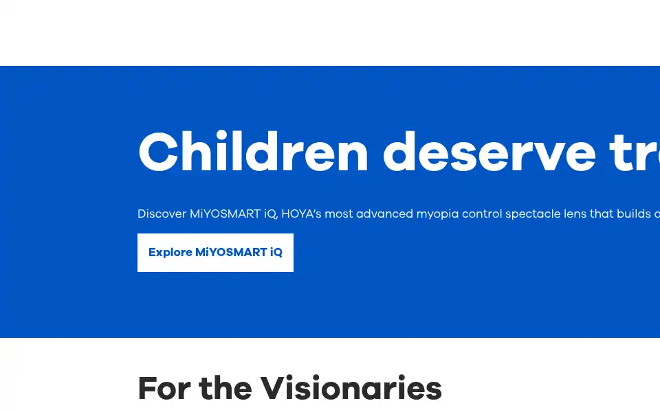 Screenshot of hoyavision.com