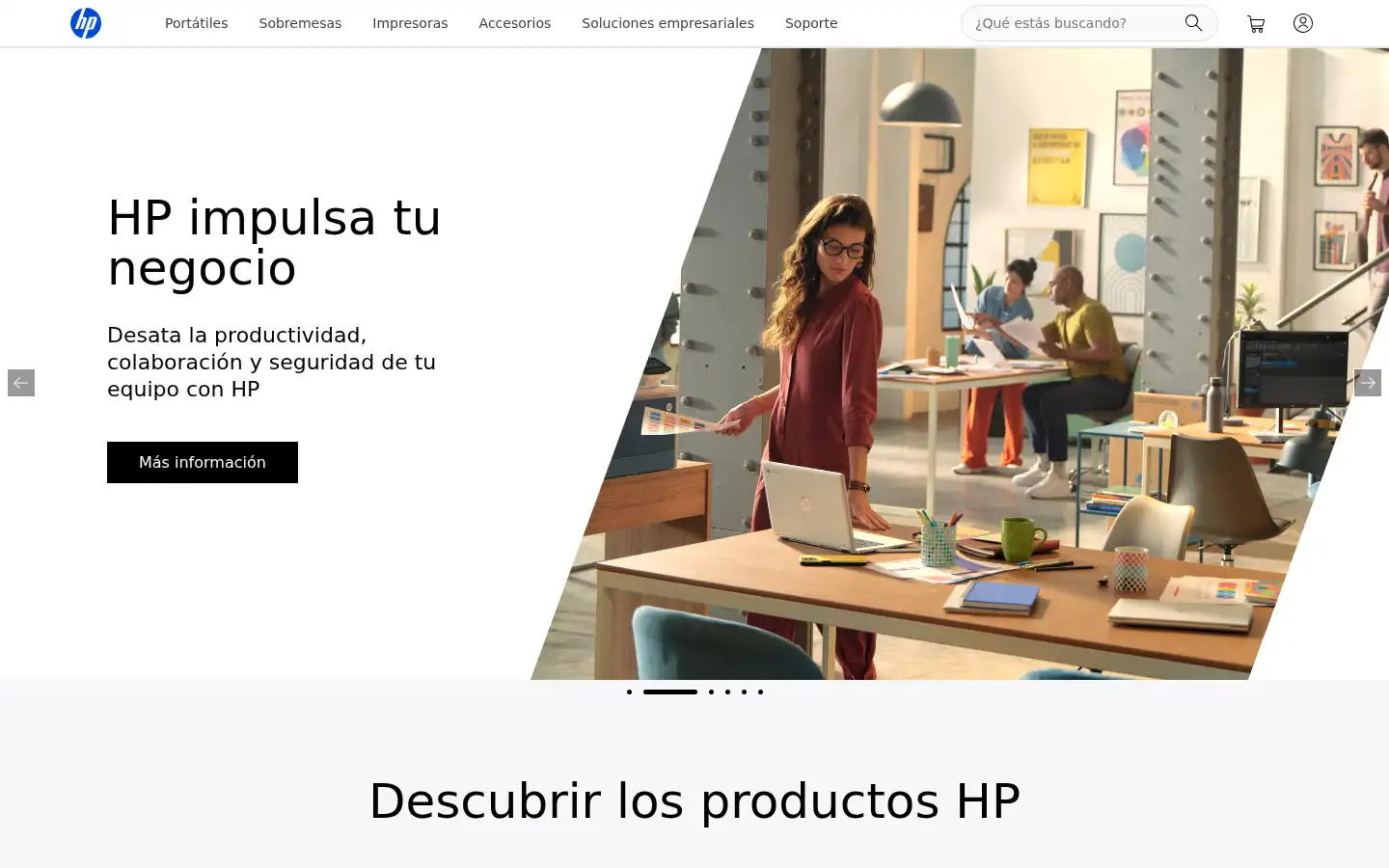 Screenshot of hp.es
