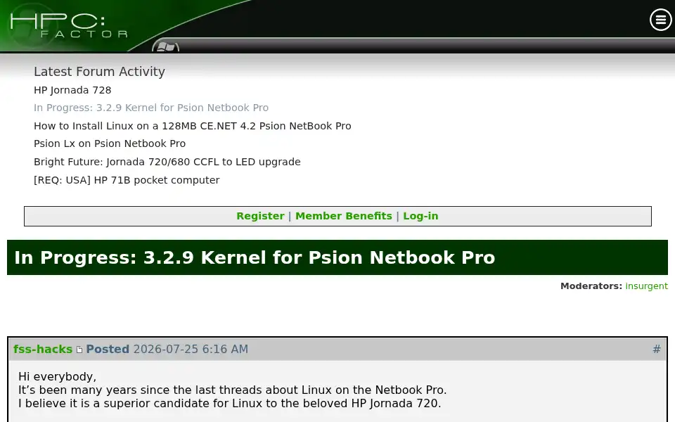 Screenshot of hpcfactor.com