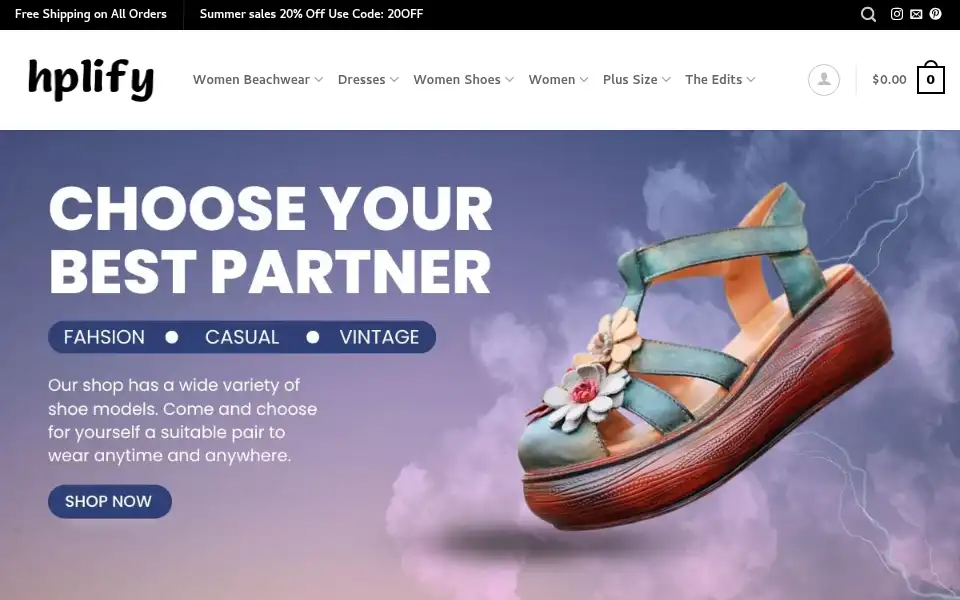 Screenshot of hplify.com