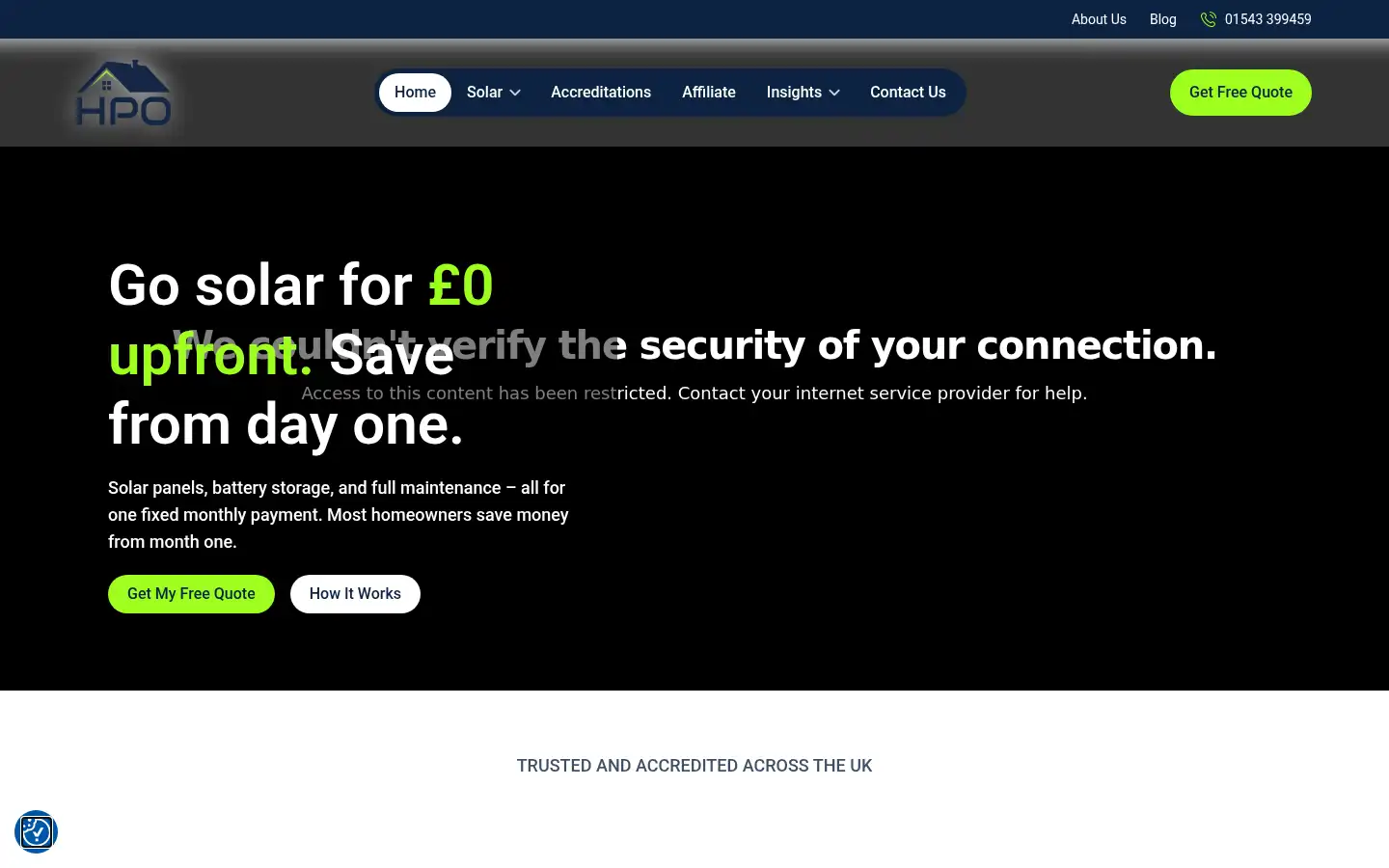 Screenshot of hpohomes.com