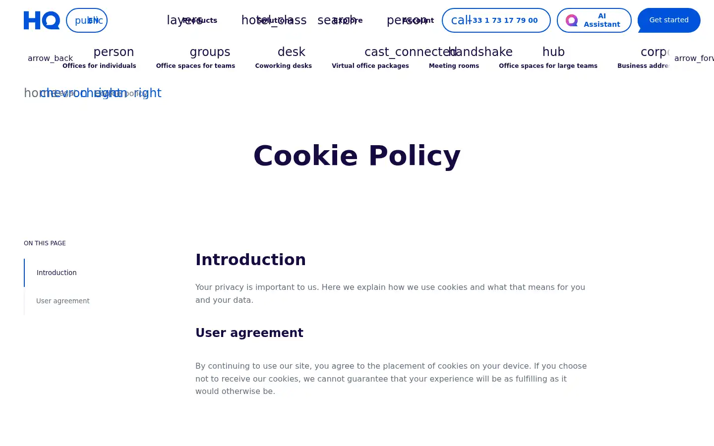 Screenshot of hq.com