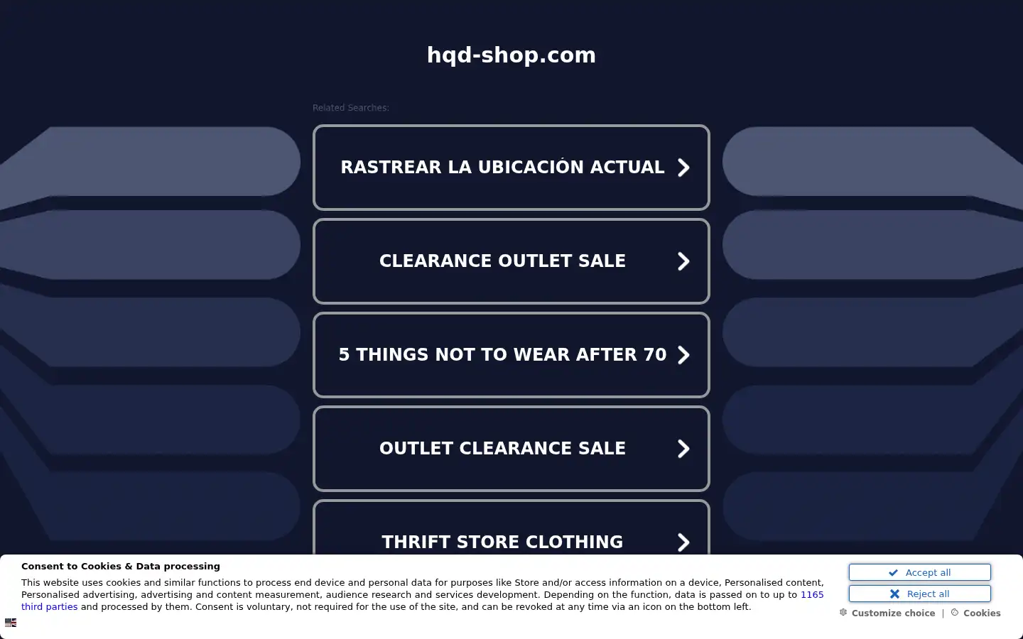 Screenshot of hqd-shop.com