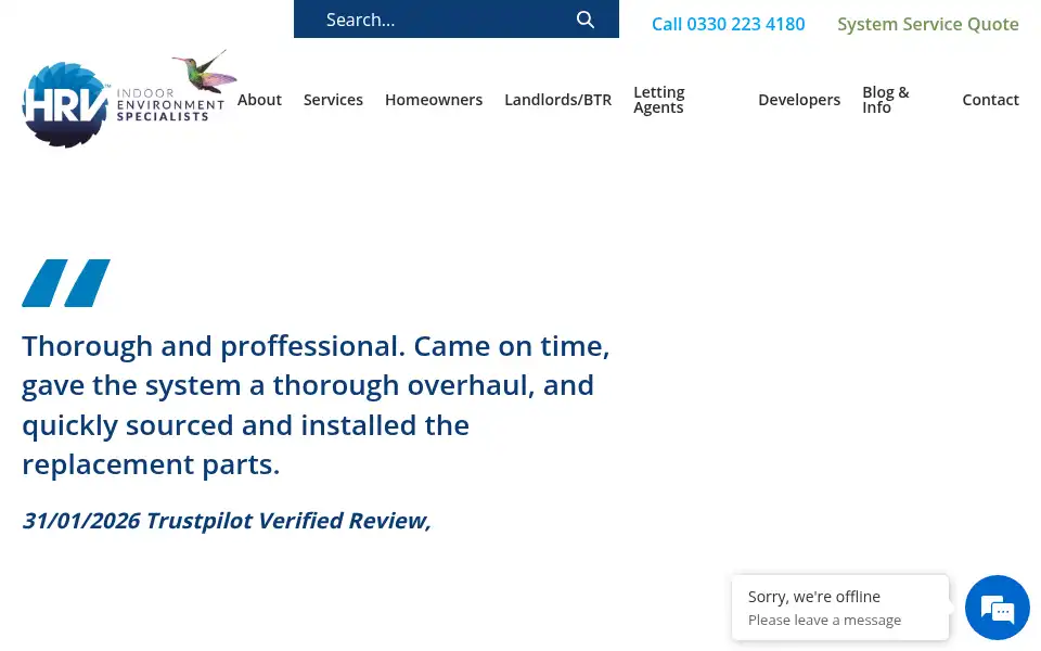 Screenshot of hrv-group.com