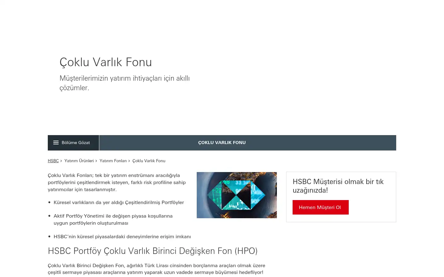 Screenshot of hsbc.com.tr