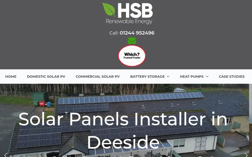 Screenshot of hsbrenewables.co.uk