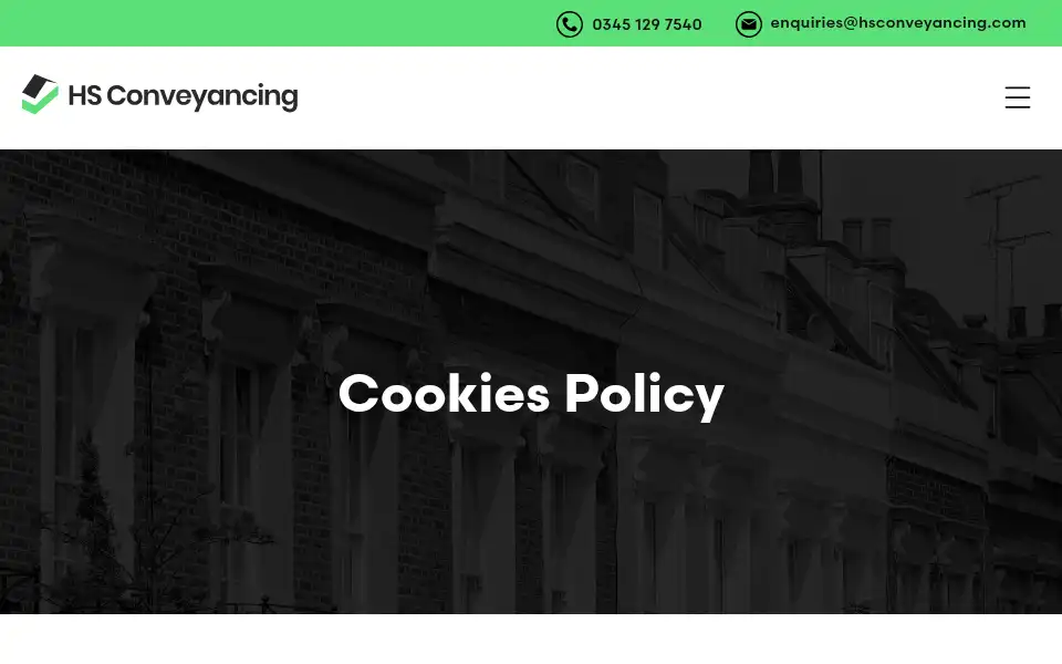 Screenshot of hsconveyancing.com