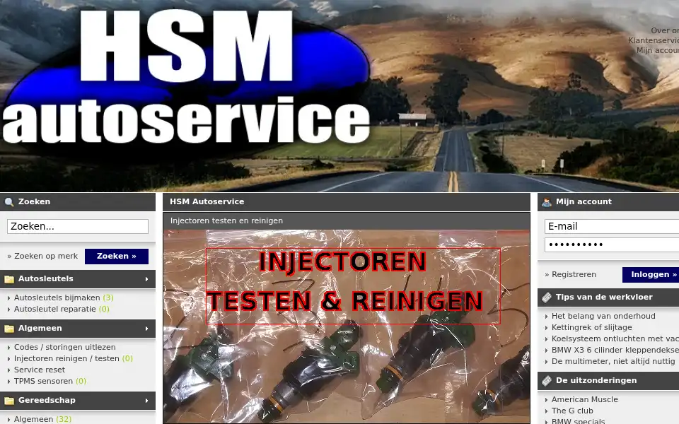 Screenshot of hsmautoservice.nl