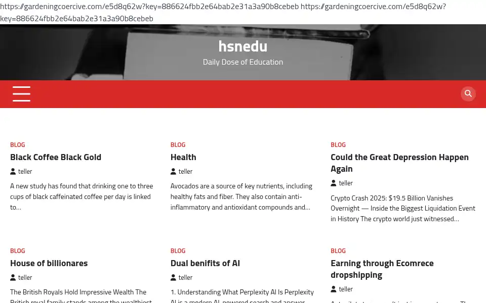 Screenshot of hsnedu.com