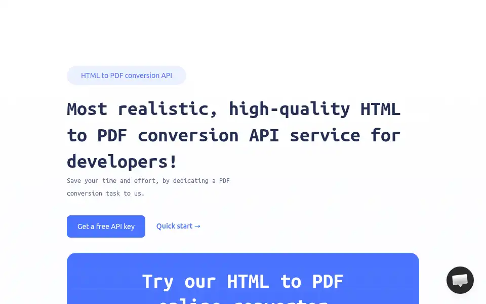 Screenshot of html2pdf.app