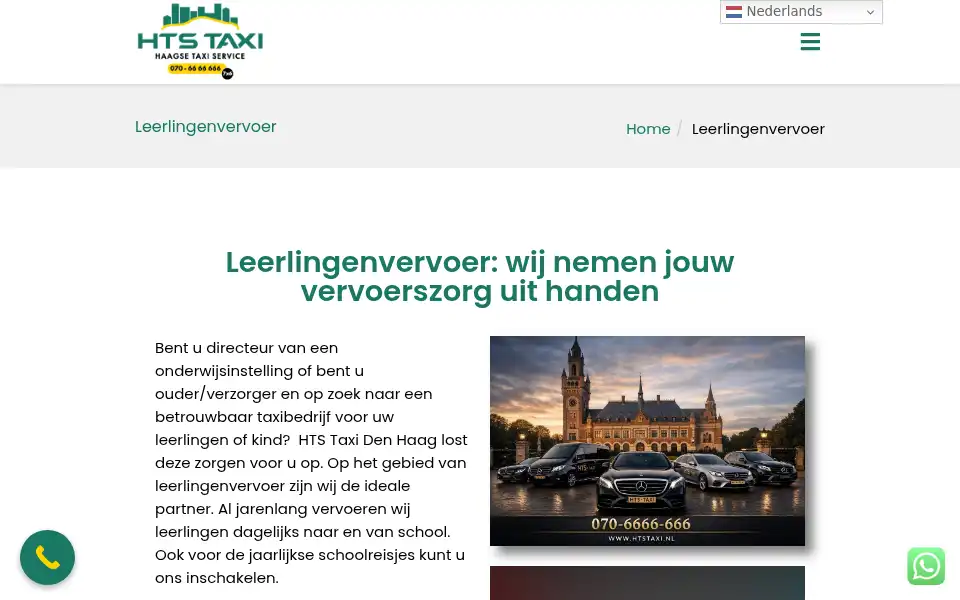 Screenshot of htstaxi.nl