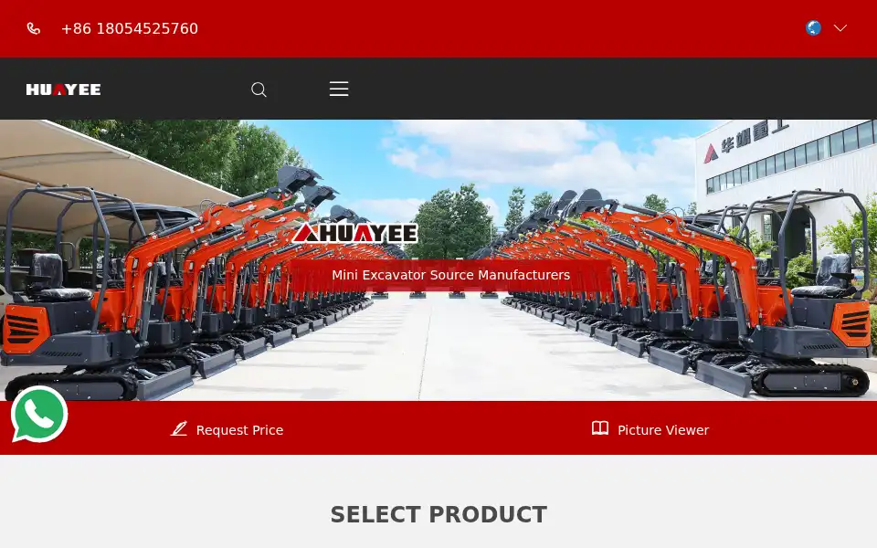 Screenshot of huayee.com