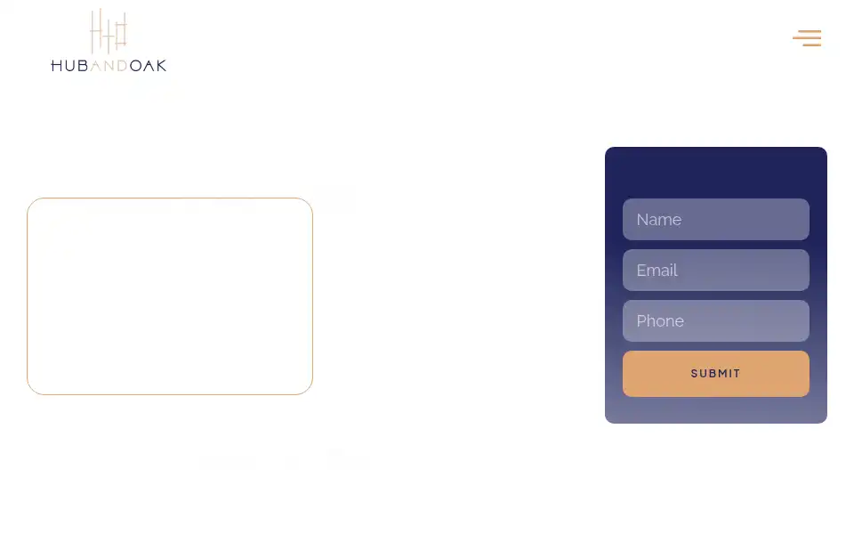 Screenshot of hubandoak.com