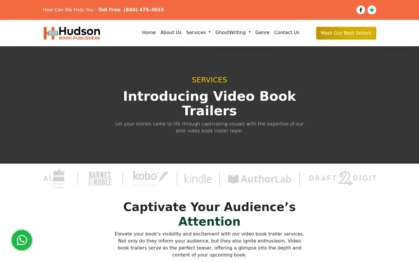 Screenshot of hudsonbookpublishers.com