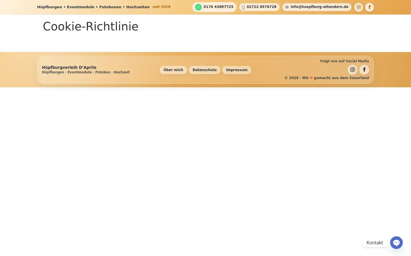 Screenshot of huepfburg-attendorn.de