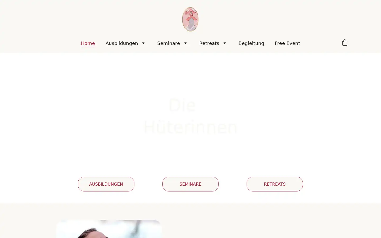 Screenshot of hueterinnen.org