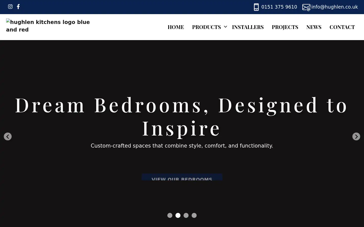 Screenshot of hughlen.co.uk