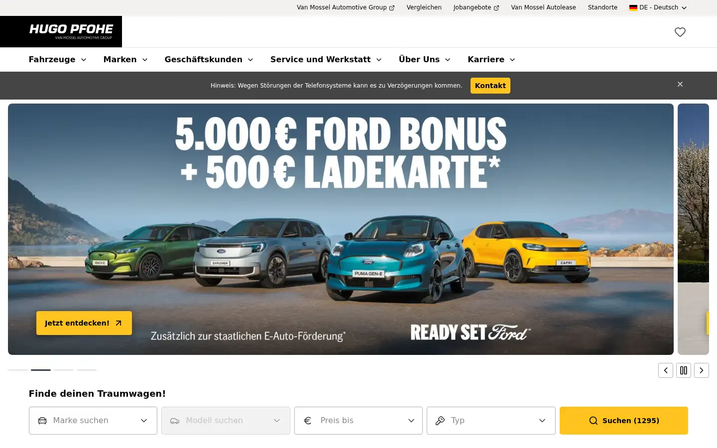 Screenshot of hugopfohe.de