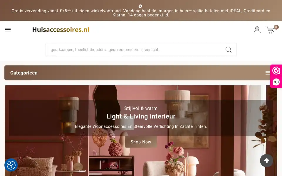 Screenshot of huis-accessoires.nl