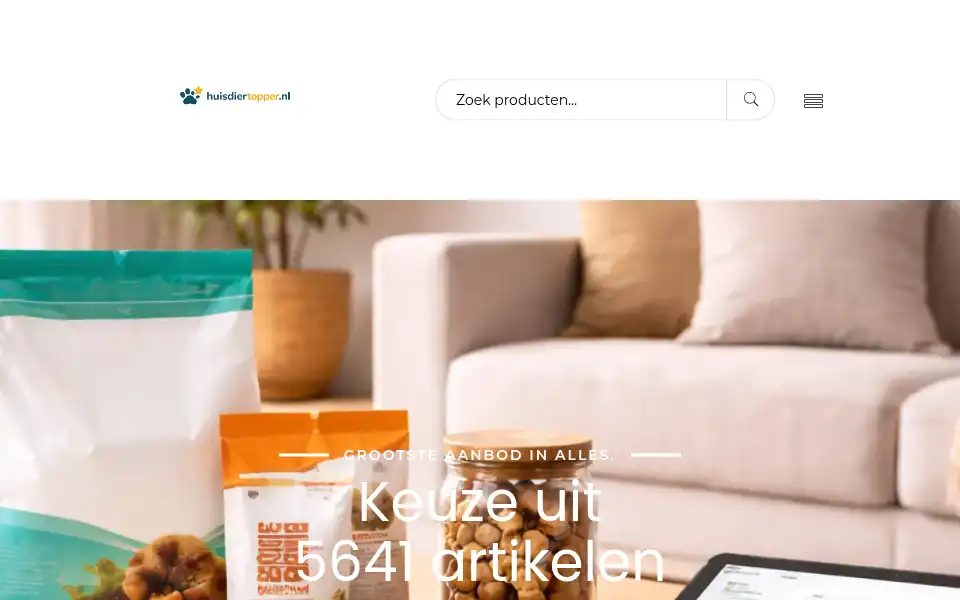 Screenshot of huisdiertopper.nl