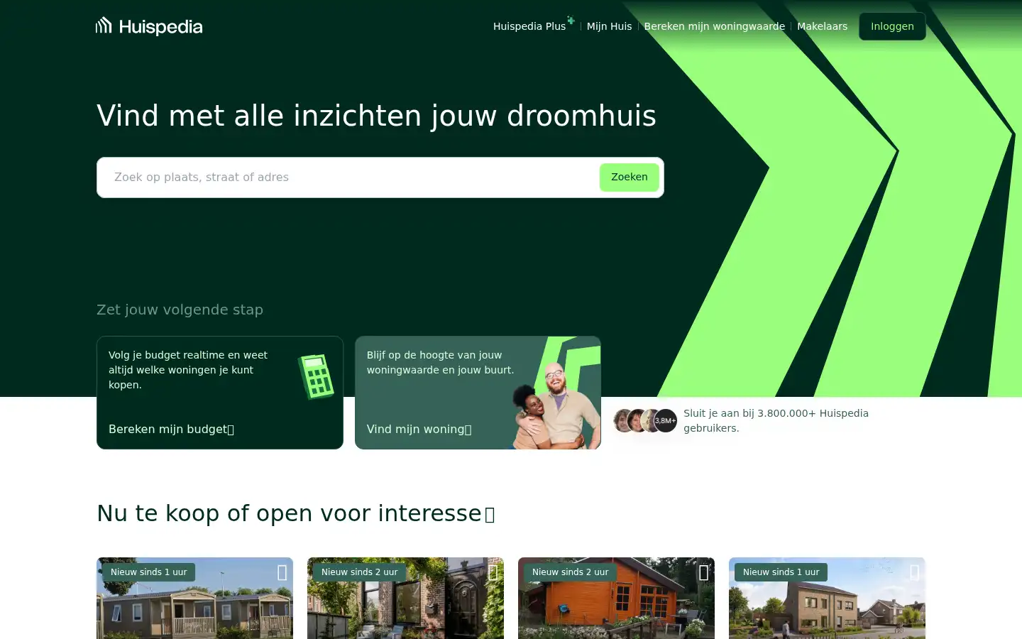 Screenshot of huispedia.nl