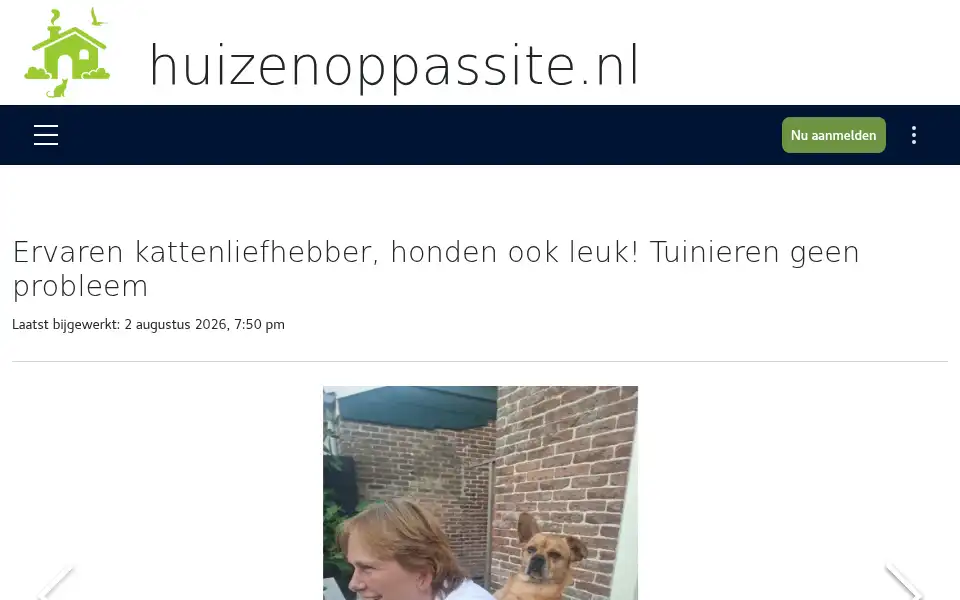 Screenshot of huizenoppassite.nl