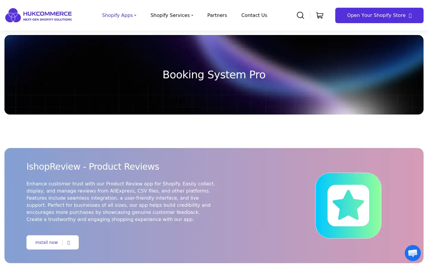 Screenshot of hukcommerce.com
