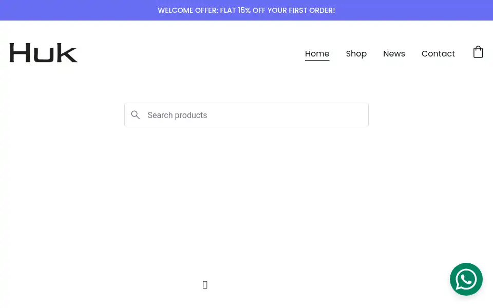 Screenshot of huknatural.com