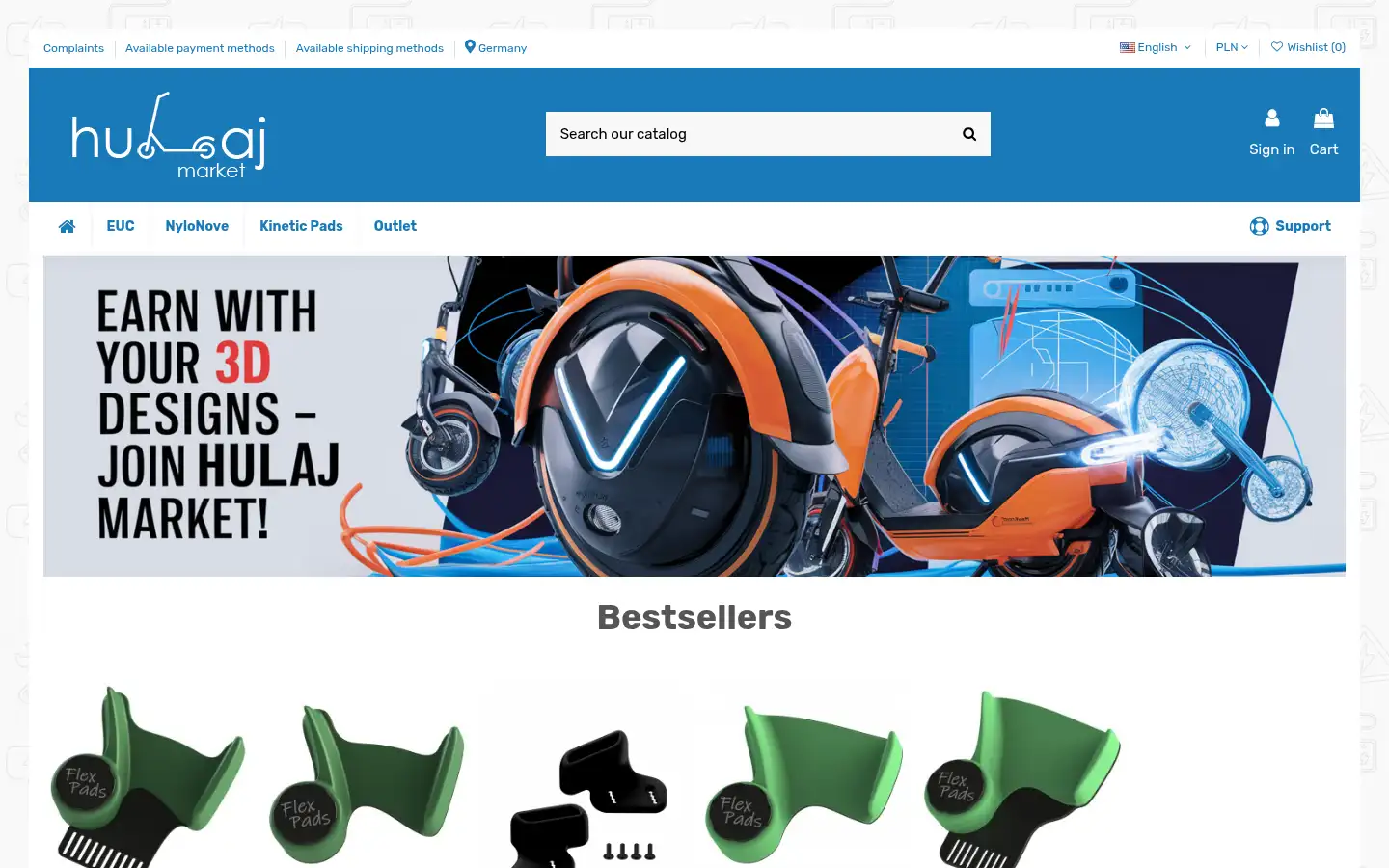 Screenshot of hulaj.market