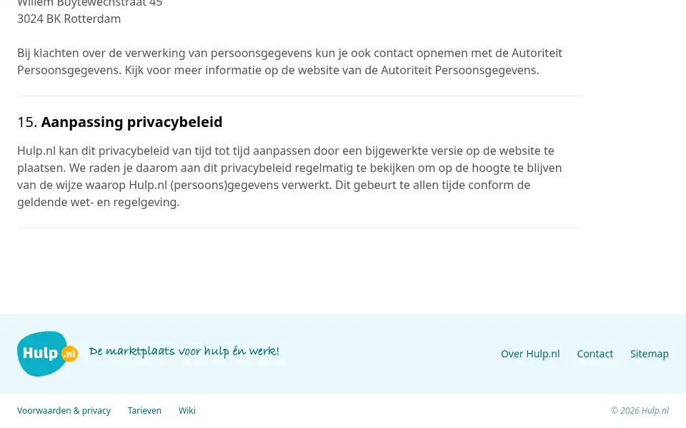 Screenshot of hulp.nl