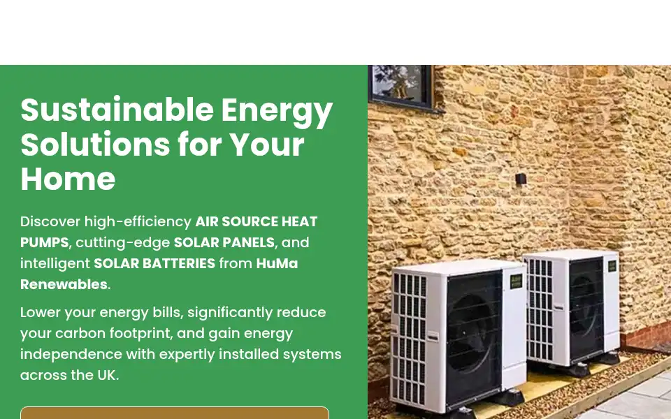 Screenshot of huma-renewables.com